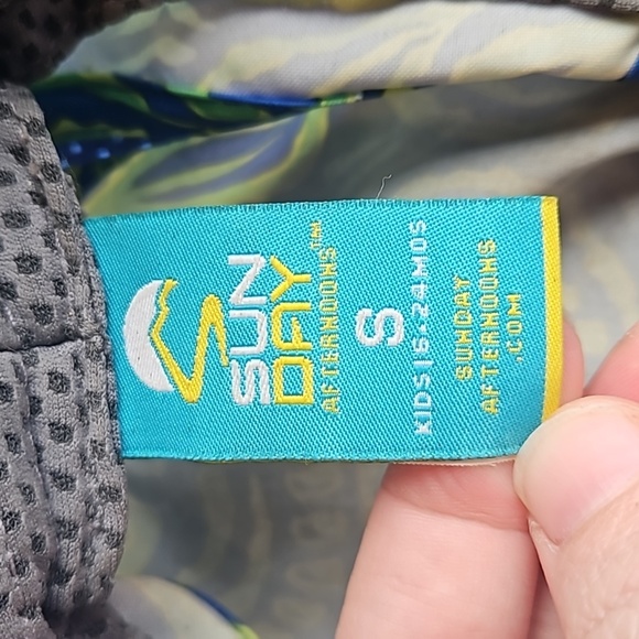 Sunday Afternoons Blue Green Kids Fun Bucket Hat S / 6-24M - Picture 5 of 6